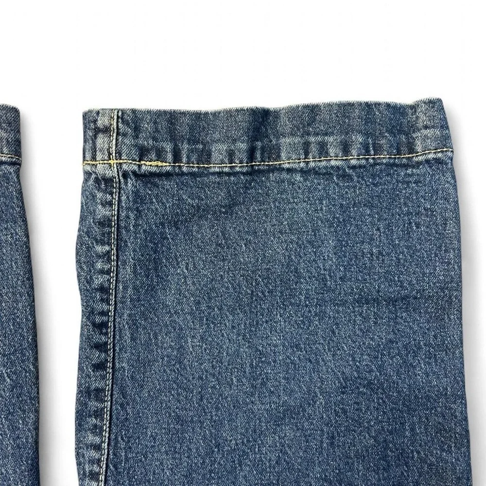 GAP Girls’ Wide-Leg Denim Jeans – Size 12 | Dark Wash | Adjustable Waist